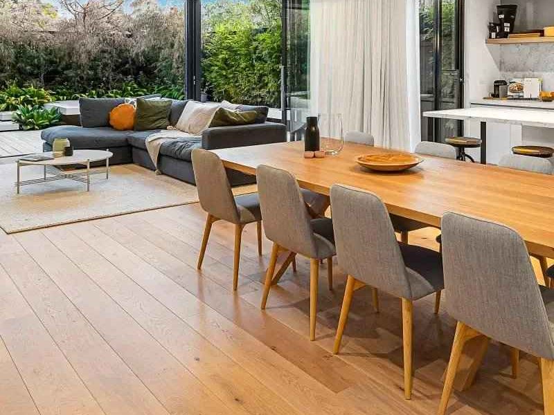 Hardwood Flooring in a Modern Dining Room in Peoria AZ