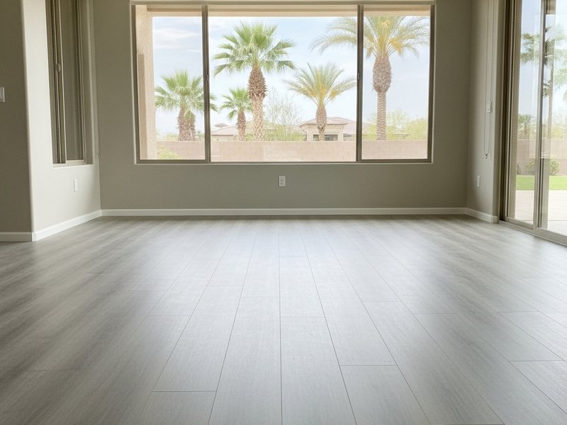 Installing flooring in a new build at Trilogy at Vistancia AZ