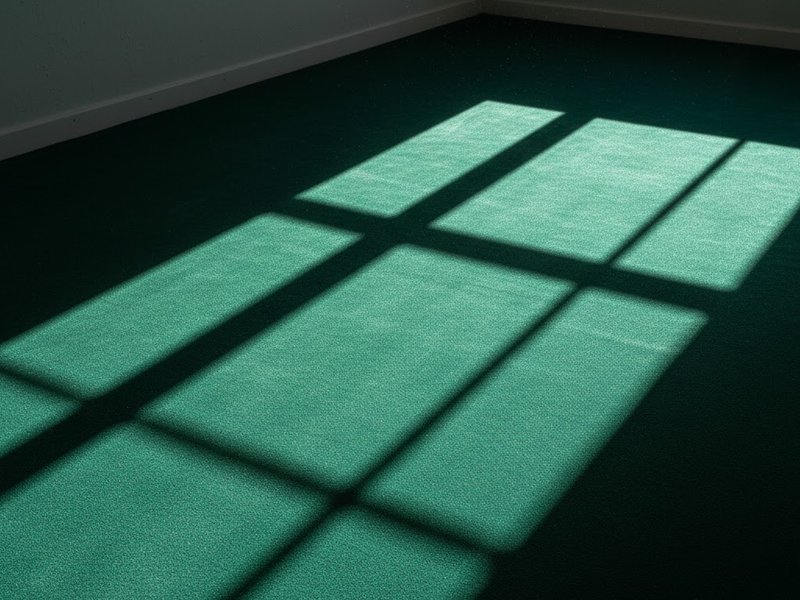 Emerald green carpet flooring